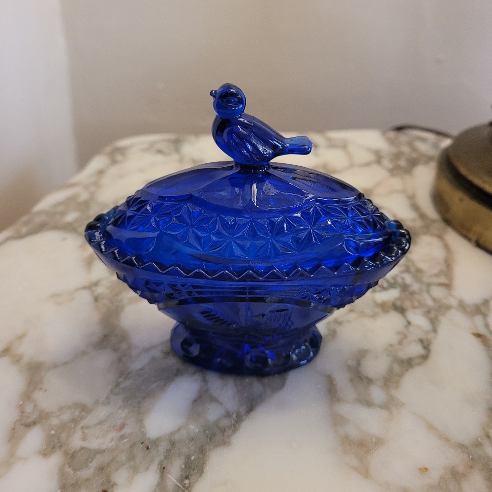 Cobalt Blue Trinket Box